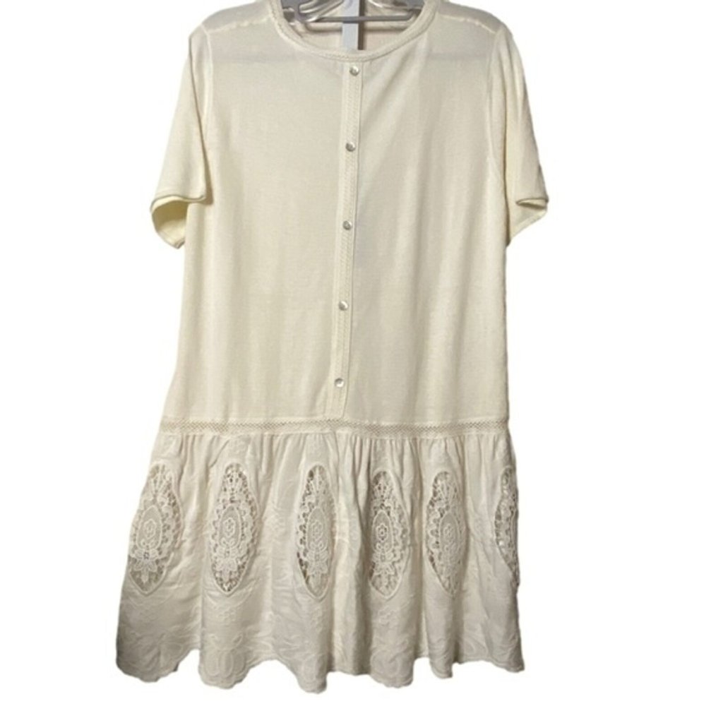 Joseph A Lace Accent Dress Nwt Sz L — image 4 of 7